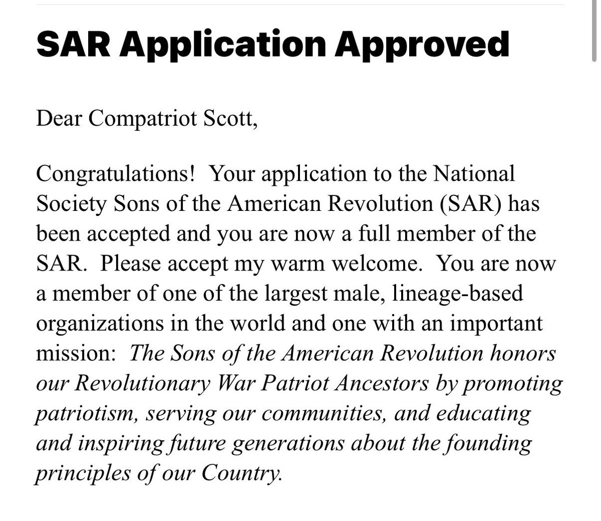 ScottPresler's tweet photo. In 2024, I bought a home in Pennsylvania just to vote for President Trump. 

With no roots in PA, little did I know that I would be returning “home.”

I’ve been approved into the National Society Sons of the American Revolution. 

My ancestor served in the Pennsylvania Militia. https://t.co/s47wNPtqcA