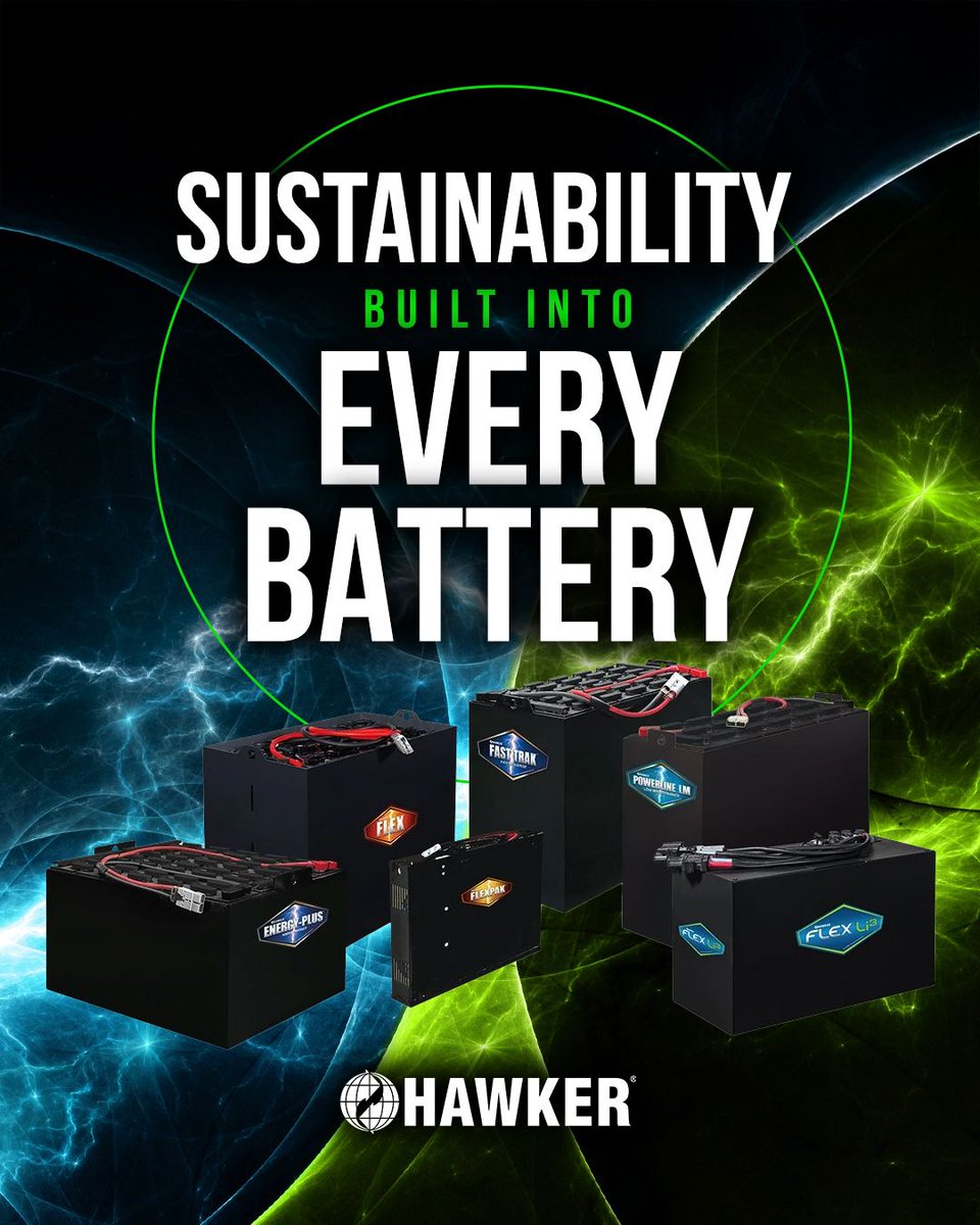HPowersource's tweet photo. At HAWKER, our commitment to sustainability spans environmental, social, and governance priorities, and shapes how we operate day to day. Minimizing our environmental footprint is a continuous focus, extending to our employees, customers, and communities.⚡️ https://t.co/EehzYcGDuT