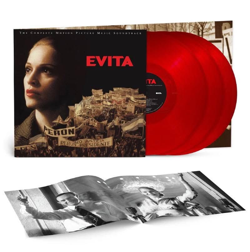 GregvsMatt's tweet photo. EVITA — 30th Anniversary Deluxe Vinyl Edition

First time on vinyl ❤️ November 13 - pre orders coming soon ❤️

To celebrate its 30th anniversary, the Evita soundtrack is being released on vinyl for the very first time as a deluxe 3LP set on transparent red vinyl.

The edition comes in a triple gatefold sleeve and includes a 20-page 11" x 11" booklet featuring photos from the film. The soundtrack will also be reissued simultaneously as a 2CD edition.

A special 30th anniversary edition for fans of Evita, Madonna, and classic musical soundtracks.

#Evita #Evita30 #Madonna