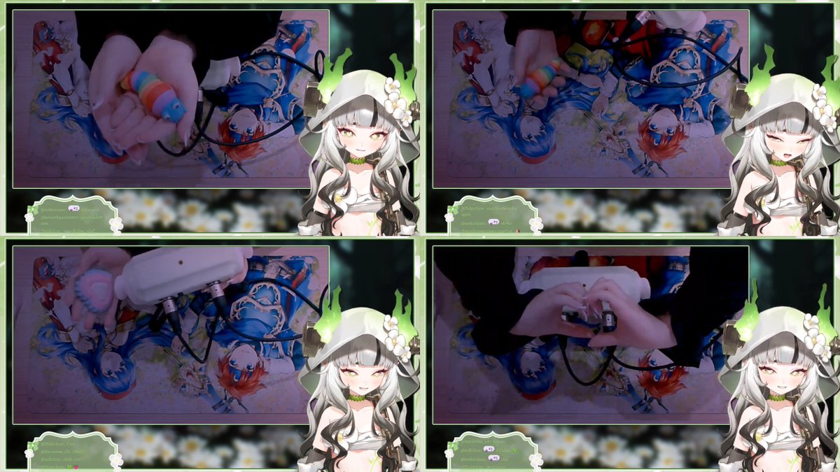 pickn_save2's tweet photo. 2nd on the Donotion train is Handcam ASMR, Vixie's💚lovely hands return! See how our Lich💚Princess works! A variety of triggers, a cute Roy/Lilina desk mat, some interesting motions, sweet Lich sounds &amp; Vixie's💚elegant beauty.
#Livixie
#VixiePhantalia
https://t.co/jh13tNgCbN https://t.co/3nXkoIrCn3