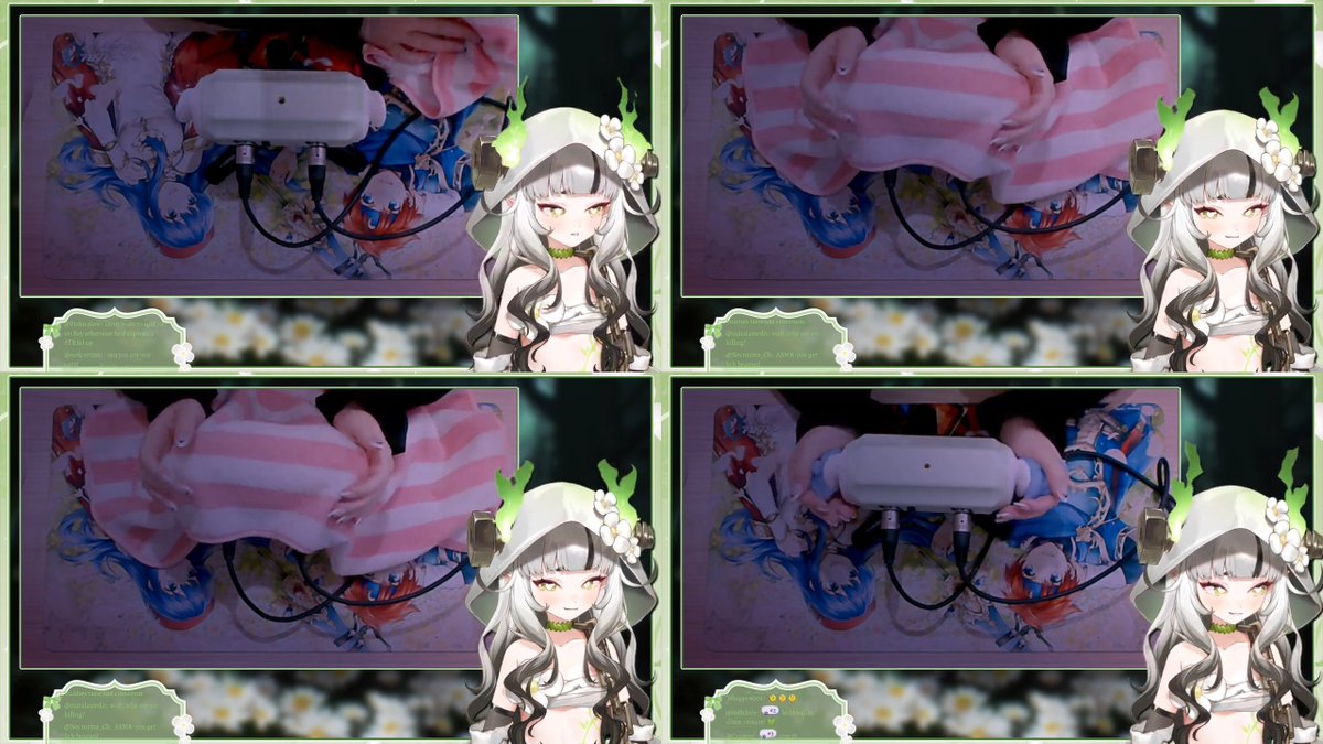 pickn_save2's tweet photo. 2nd on the Donotion train is Handcam ASMR, Vixie's💚lovely hands return! See how our Lich💚Princess works! A variety of triggers, a cute Roy/Lilina desk mat, some interesting motions, sweet Lich sounds &amp; Vixie's💚elegant beauty.
#Livixie
#VixiePhantalia
https://t.co/jh13tNgCbN https://t.co/3nXkoIrCn3