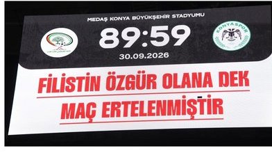 medyamuhtari's tweet photo. 🔴 Müthiş düşünülmüş, Bundan daha güzel mesaj verilemezdi..

Konyaspor ile Filistin milli takımları arasında oynanan özel maç, 89'cu dakika da muazzam bir sebeple ertelendi.

Nehirden Denize özgür Filisitin.🇹🇷🇵🇸 https://t.co/uAhdu36Ob0