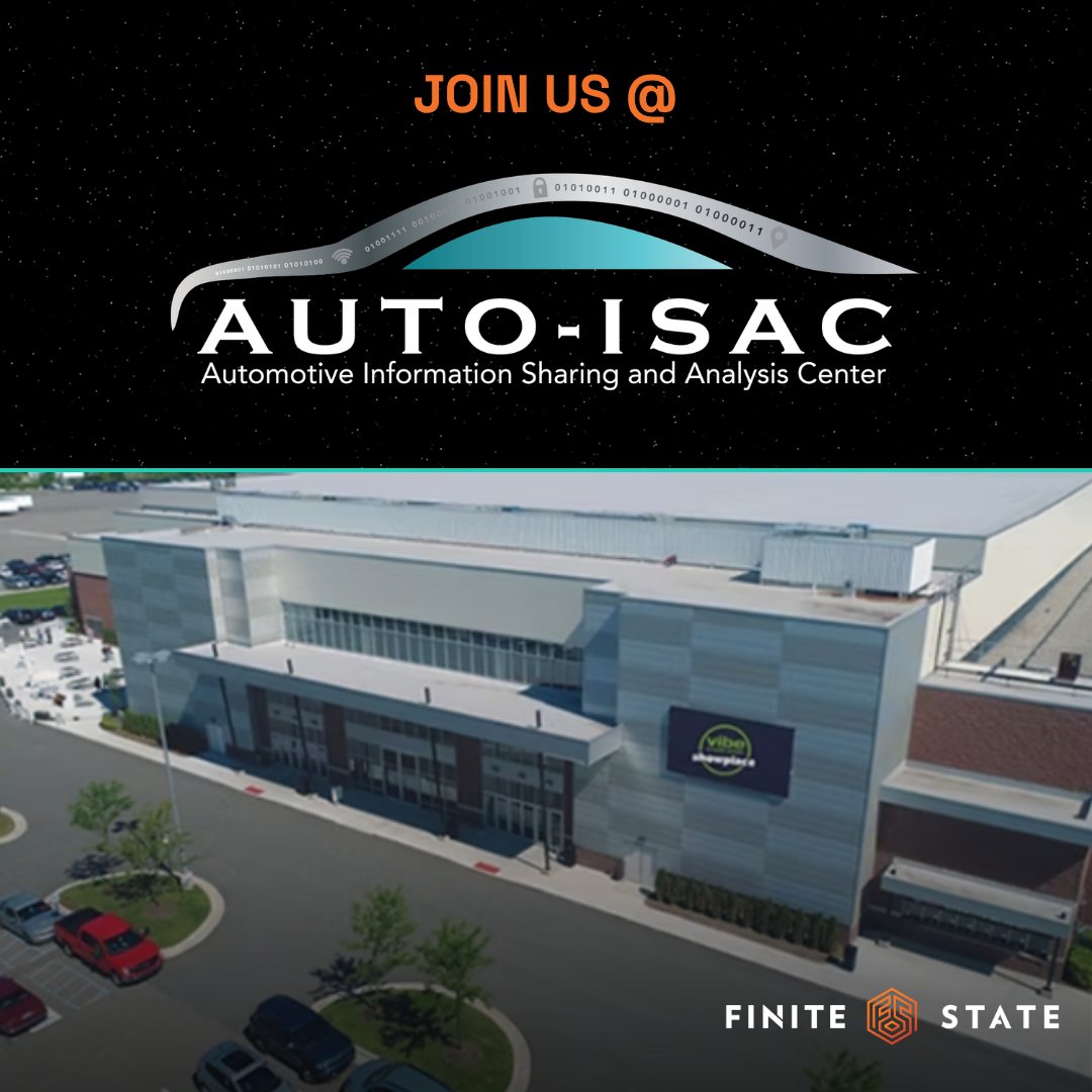 FiniteStateInc's tweet photo. Every vehicle software release changes the evidence security teams need to stand behind.

At #AutoISAC, we’re talking about continuously generating audit-ready SBOM, VEX, vulnerability, and product security evidence.

Attending? Meet with Finite State: https://t.co/BpwnIlUAh4 https://t.co/jtxabomrGN