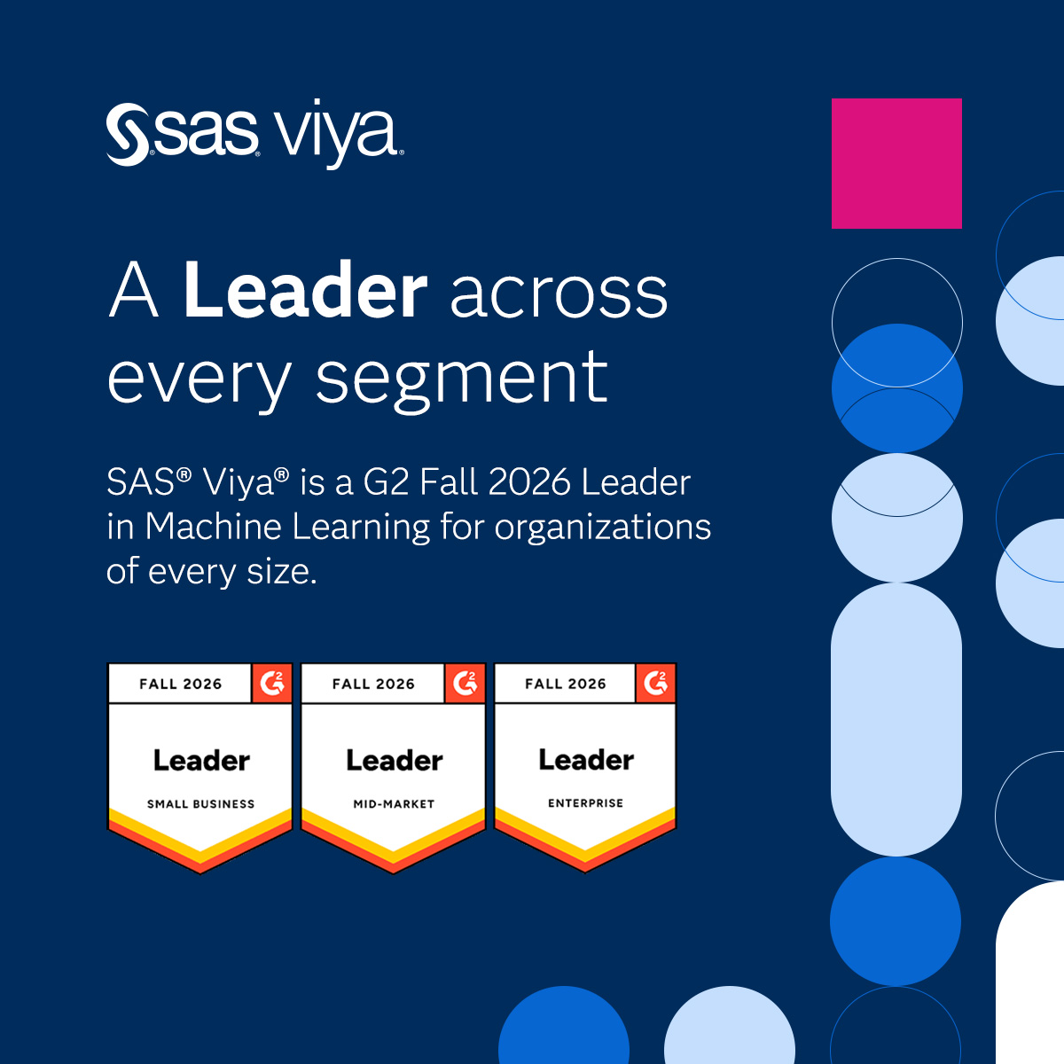 SASanalytics's tweet photo. Proof positive that SAS Viya has what you need, no matter the size of your organization. 👇
https://t.co/3jsUcUfofZ https://t.co/64gEzRIvUv