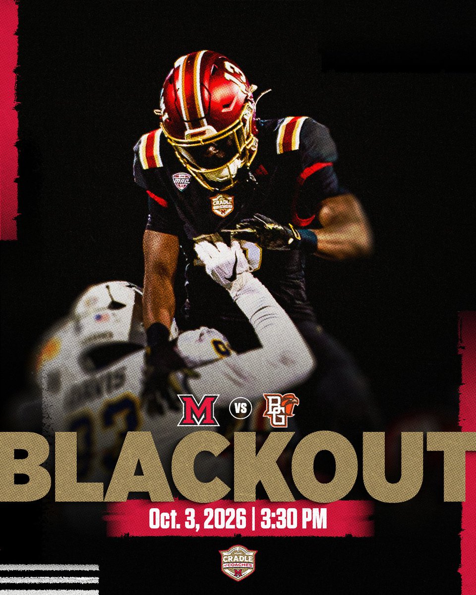 MiamiRedHawks's tweet photo. 𝐁𝐋𝐀𝐂𝐊𝐎𝐔𝐓 ⚫️

We will see you on Saturday.

🎟️ https://t.co/YDmFsVm03Z

#RiseUpRedHawks https://t.co/62w4uI0l2F