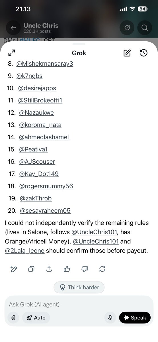 UncleChris101's tweet photo. Winners are as follows in the pictures and videos. Congratulations to the winners and better luck next time to other participants. If you see your name here, please DM me your Orange/Africell number and you should receive NLE500. Stay blessed and love one another https://t.co/tRSh3rKLwv