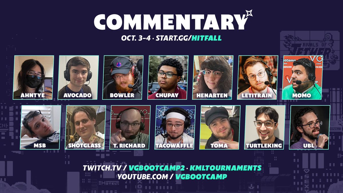 MdvaRivals's tweet photo. 🗣🎙 Presenting our commentary lineup for Hitfall 5!

Hear these amazing voices this weekend on our main stream! As always, side stream will be open mic, so if you're in the venue and would like to try out commentary, give it a shot!

📺 Tune in to the channels below 👇 https://t.co/XCNChD8SMW