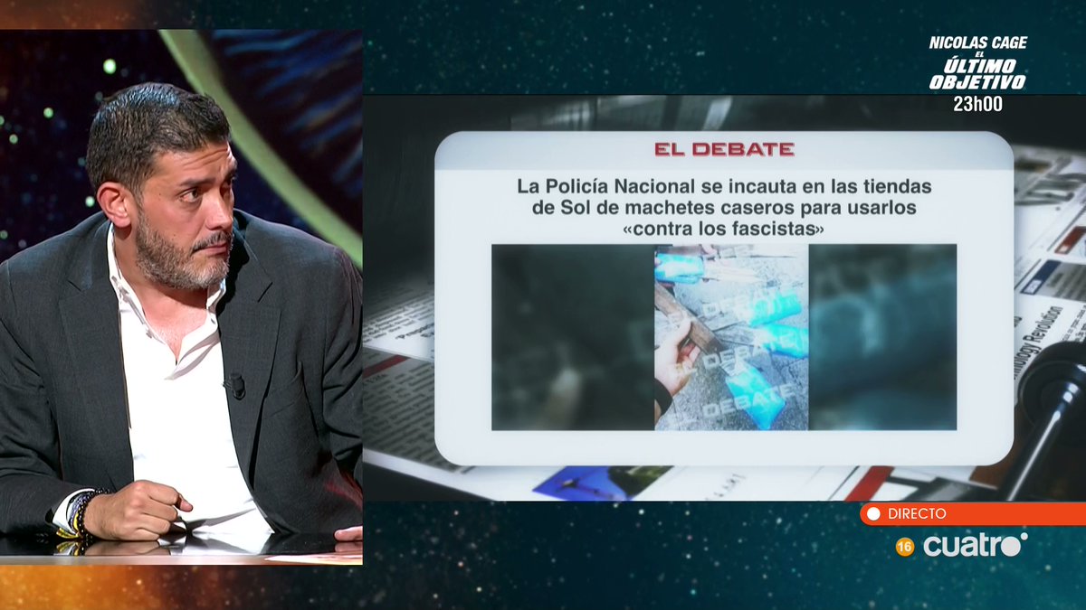 navedelmisterio's tweet photo. El Debate: La Policía Nacional se incauta en las tiendas de Sol de machetes caseros para usarlos «contra los fascistas» @entrammbasaguas @eldebate_com 
https://t.co/7UteVjCmvq #Horizonte https://t.co/jIWYAVEY5r