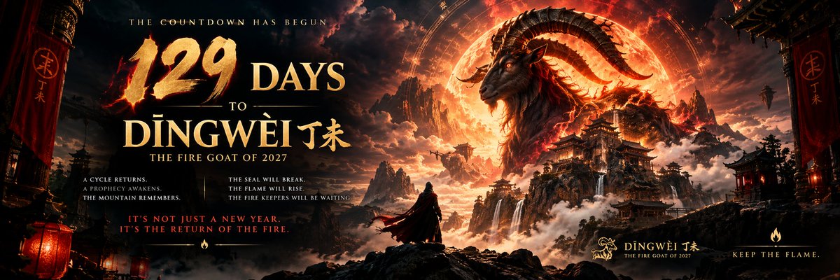 LivingNEWBIE's tweet photo. @funcry Imagine having to wait for 129days for $FIREGOAT ON ROBINHOOD (2027 Chinese New Year meta: DĪNGWÈI 丁未) to play out your thesis.

@dingweiRH 

0xa4eA158Edd854567DA6B2111E2891B84fE9d67c3 https://t.co/CYqDdH5C2Z
