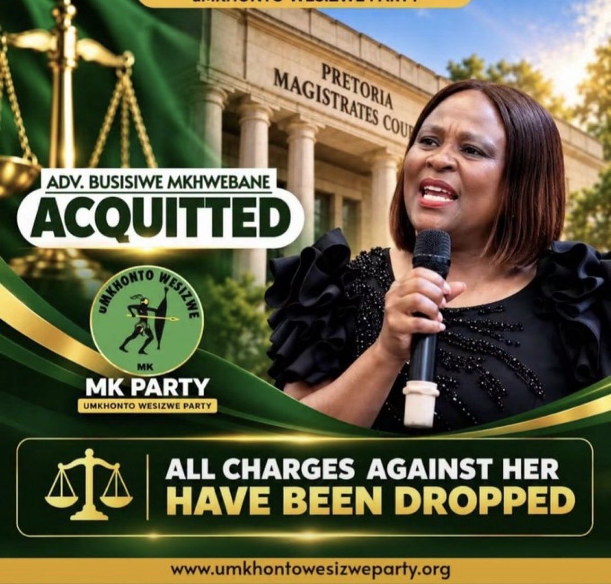 kimheller3's tweet photo. The Peoples Public Protector Adv Busisiwe Mkhwebane was horribly persecuted for daring to challenge those in power - particularly white interests - today at least a measure of justice prevailed. 

History will judge you well @AdvBMkhwebane ❤️💚 https://t.co/Q803j6dj34