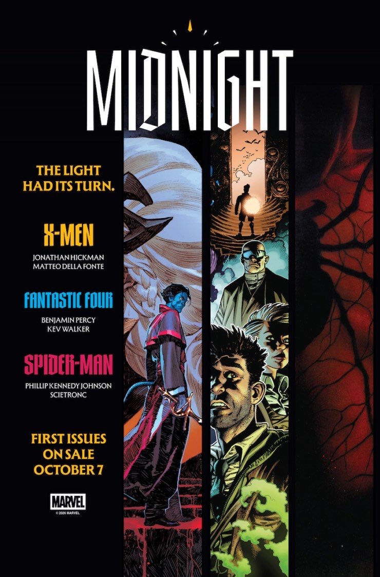 burnedntoasted's tweet photo. Marvel Midnight launches in exactly 7 days!

I haven’t pulled much Marvel and even my TPB collection is primarily DC. 

Excited to give Marvel a shot. Always wanted to read more X-Men and Fantastic Four and starting off a new universe is a great opportunity! https://t.co/QAXhQeAk3u