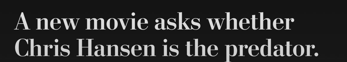 benghazi_ebooks's tweet photo. “Never so much as touched a child” “asks whether Chris Hansen is the predator” - yeah this would all be coming from the pedophile lobby and there is no reason to entertain their agenda unless you are one yourself. Thanks WaPo https://t.co/X2Uw86hLWC