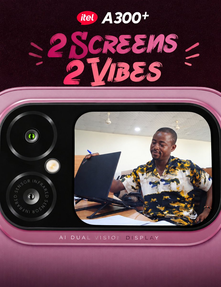 diehard_militia's tweet photo. Two screens, two sides of me. ❤️😍
One is focused, determined and ready to get the work done. 💻🔥

The other is all smiles, good vibes and enjoying the moment. 😎✨
Different vibes, same me. ❤️
@itelNigeria
#2Screens2Vibes #itelA300Plus https://t.co/XID2c8DmQu