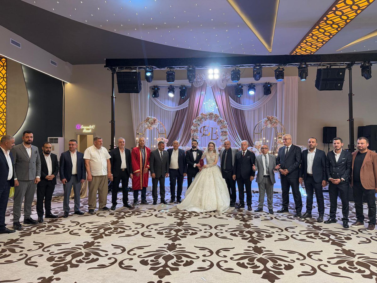 Sanliurfa_MHP's tweet photo. İl Başkanımız Sayın Ecz. Osman Mutlu, Beran ve Esma çiftimizin en mutlu günlerine şahitlik etti.

Beran ve Esma çiftimize Cenab-ı Allah’tan bir ömür boyu mutluluk, huzur ve bereket diliyoruz.

Genç çiftimize bir ömür boyu mutluluklar diliyoruz.

@dbdevletbahceli 
@MHP_Bilgi 
@eczosmanmutlu