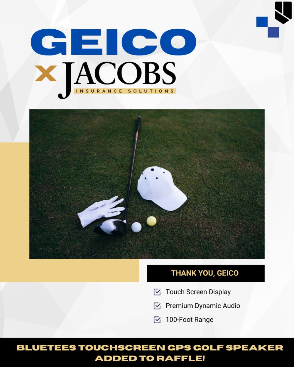 InsuranceJacobs's tweet photo. Huge thank you to GEICO for partnering with Jacobs Insurance Solutions in support of The Gatehouse! ⛳️💙

GEICO generously donated a Blue Tees Touchscreen GPS Golf Speaker to our raffle, helping us raise even more for an organization doing incredible work for the community! https://t.co/jwmJ27hWBi