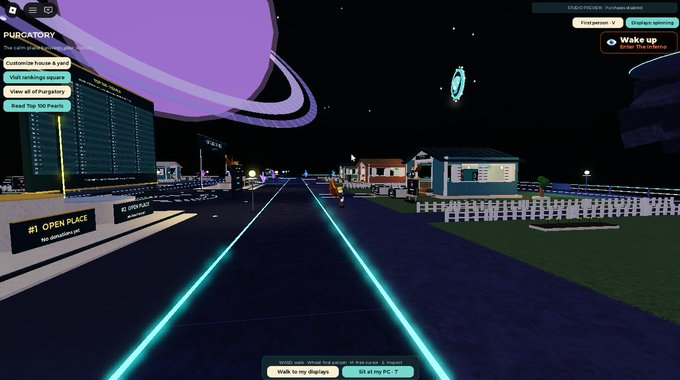 Findworkss's tweet photo. I am working on an Inception-style concept in my digging simulator and would love some thoughts on it. I know it's a lot, but I'm tired of seeing all the slop, copies, and brainrot, so I'm trying to make something unique! You start off mining through worlds and universes, unlocking many items with plenty of lore for each item and world. But then, in reality, you are on your PC in purgatory, where you can show off your items, customize your house, and enjoy the scenery—before finding out you are actually asleep. You wake up in the Inferno, where you can use the findings from the digging simulator to get better gear and weapons to fight other players, rising through the ranks of the leaderboard to become the Inferno King! #IndieDev #Gamedev #Gaming #robloxㅤ