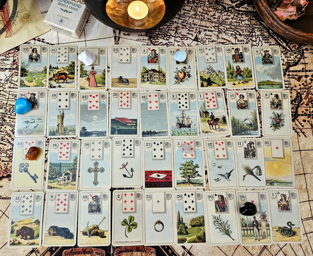 consultacartas's tweet photo. 🍂 Con una lectura de gran tabla #lenormand se ve todas las novedades en una tirada. 🃏
Las cartas hablan de eventos especificos; no de energias en general como lo hace el #tarot. 🪁
Consultas en https://t.co/r5Jlh8yFfg
#grantabla #oraculos https://t.co/rJgusS2NQy