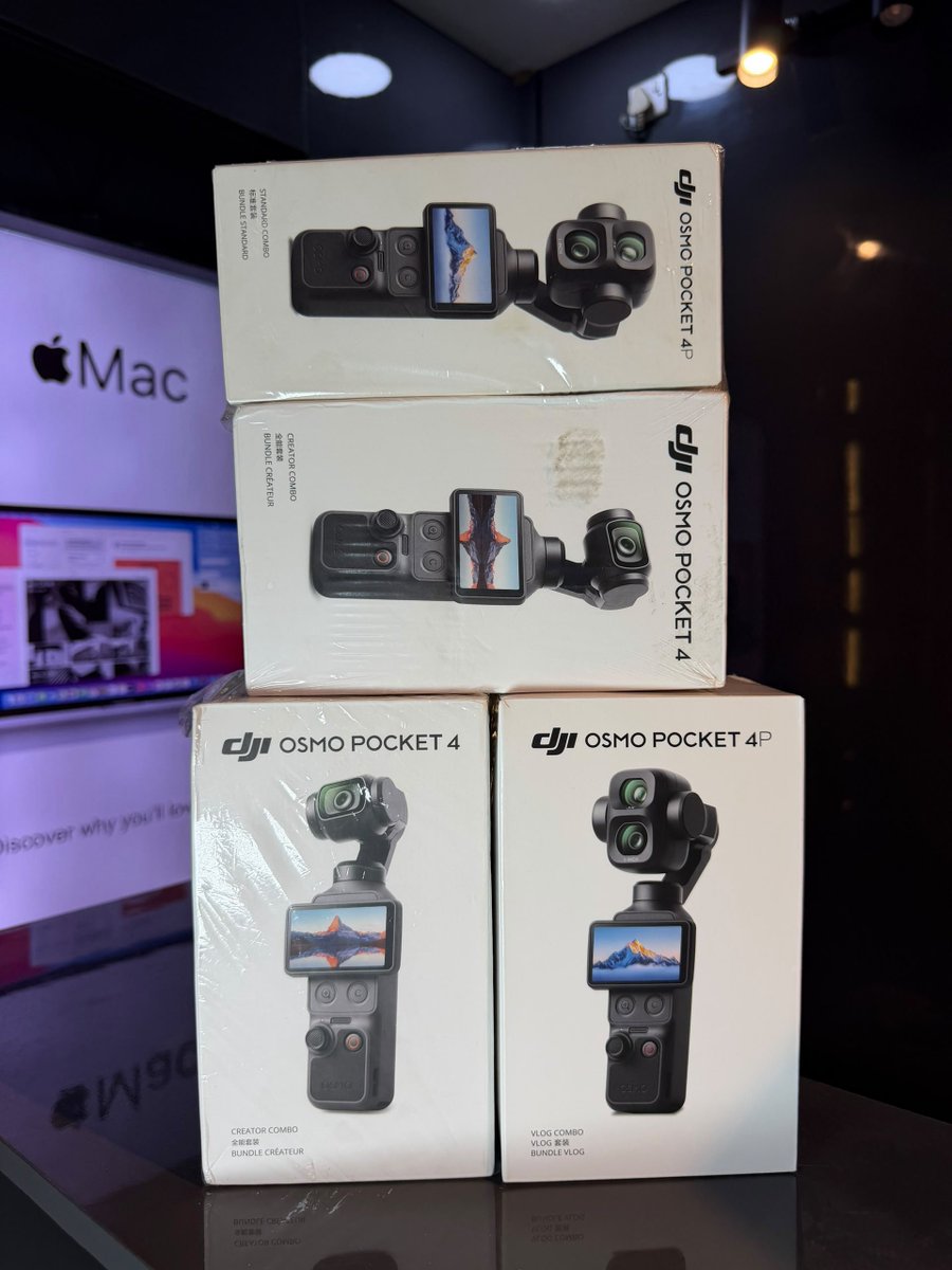 plugcoregadgets's tweet photo. @egbokavictory_ That’s actually good advice if you only need the camera. You can also consider the DJI Osmo Pocket 4 series:
Pocket 4 Standard — ₦730,000
Pocket 4 Creator Combo — ₦855,000
Pocket 4P Vlog Combo — ₦1,120,000

Great option for content creation. 
Available at PLUGCORE GADGETS HUB https://t.co/S2wDXQML7l