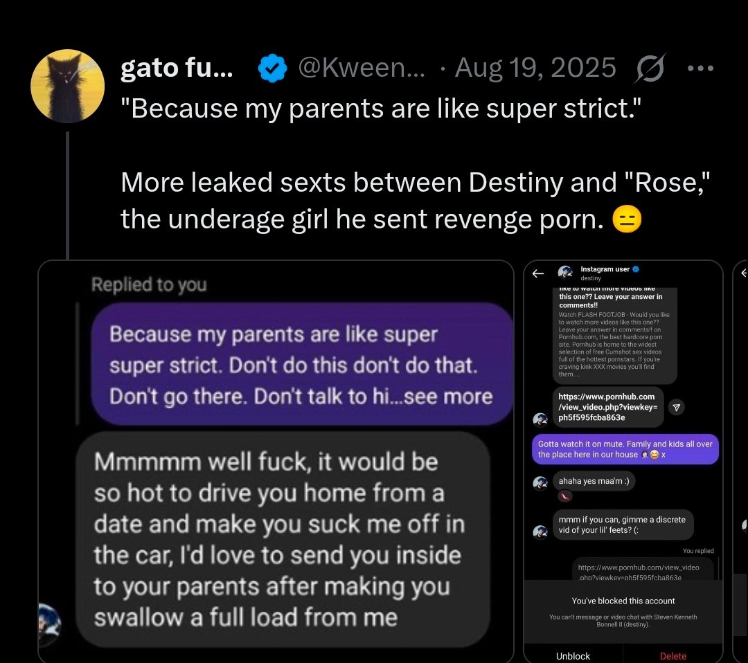KweenInYellow's tweet photo. Destiny is trying to portray himself as the victim after his own son publicly mocked him for being a creepy sex pervert. 😭 https://t.co/PdoZP0P5uj
