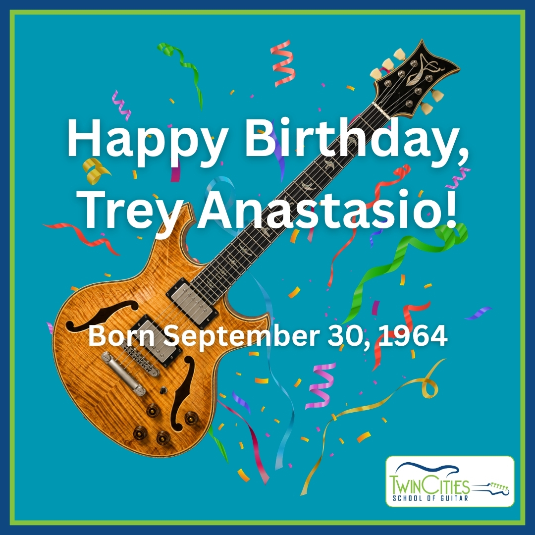 TCGuitarSchool's tweet photo. Happy Birthday, Trey Anastasio!
https://t.co/mbA1Q7OVD7
#happybirthday #treyanastasio @treyanastasio #phish @Phish #jambands #Minneapolis #stpaul #guitarlessons #guitarlessonsforadults #guitarlessonsforbeginners #guitarlessonsforkids https://t.co/XE24O5ZfOh