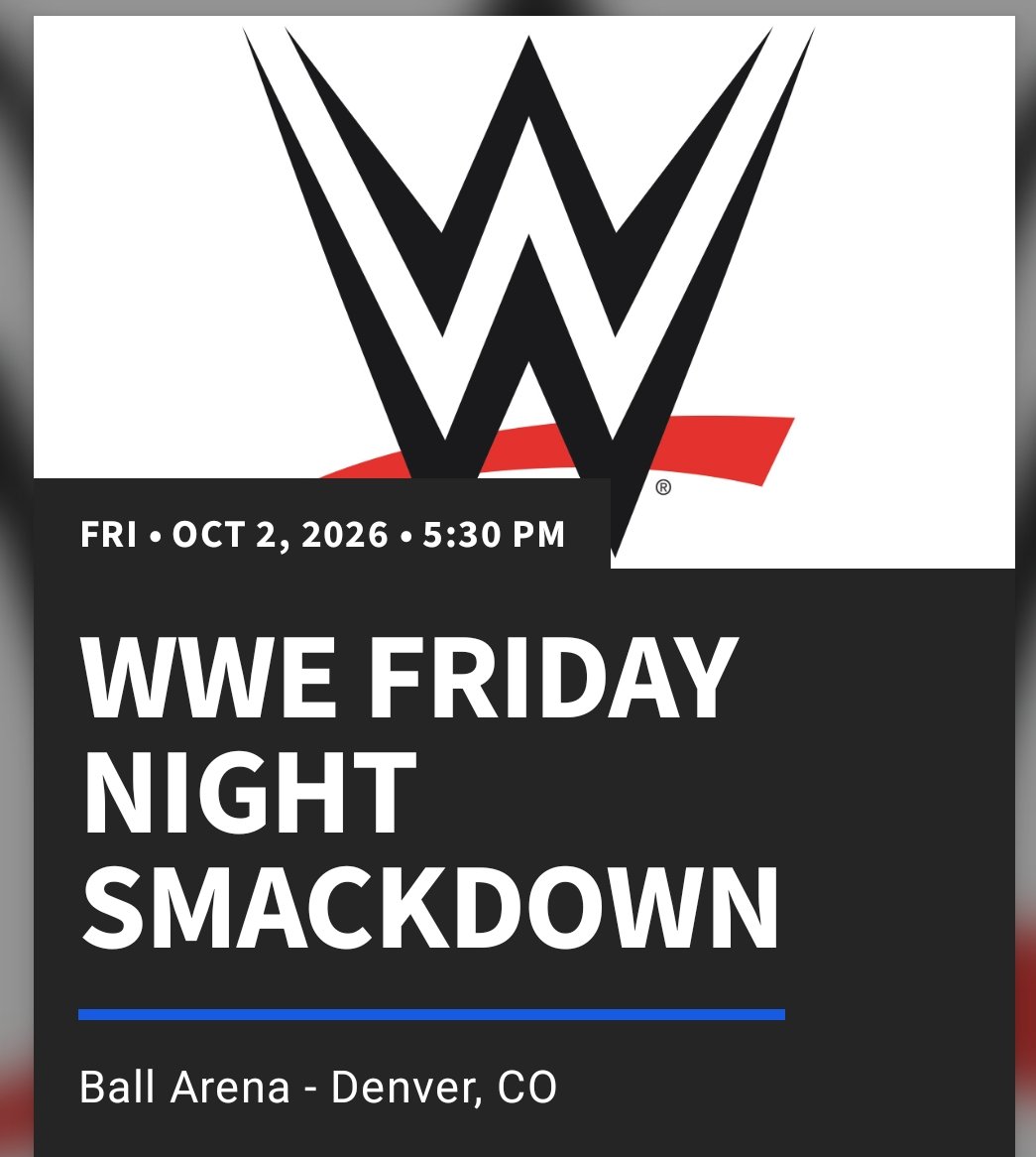 Aubreeevan34804's tweet photo. Only 2 days left until I get to see The Usos, Cody Rhodes, and other WWE Superstars in Denver! 🤩🔥 Our first-ever floor seats, and I seriously cannot wait! 🥹❤️🔥#WWE #JeyUso #CodyRhodes #Denver #smackdown @CodyRhodes @Usos https://t.co/zN5Ldi1vXj