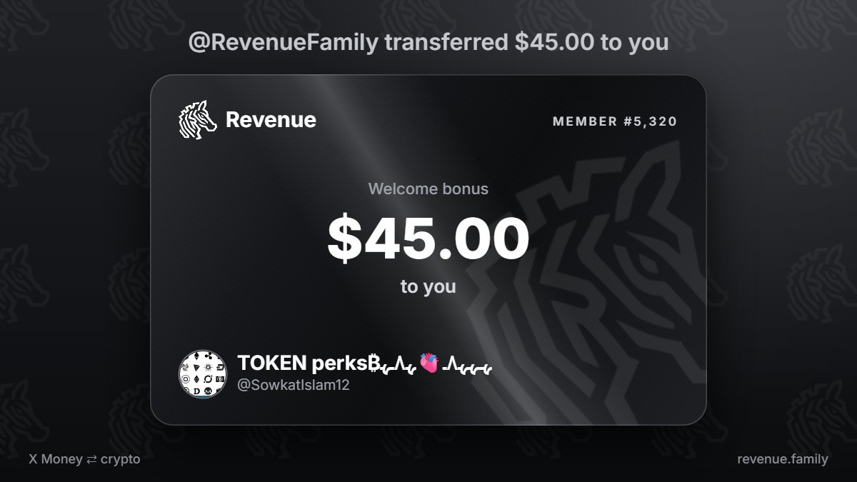 SowkatIslam12's tweet photo. @RevenueFamily I collected $45.00 from @RevenueFamily https://t.co/Gxo211iZ7N