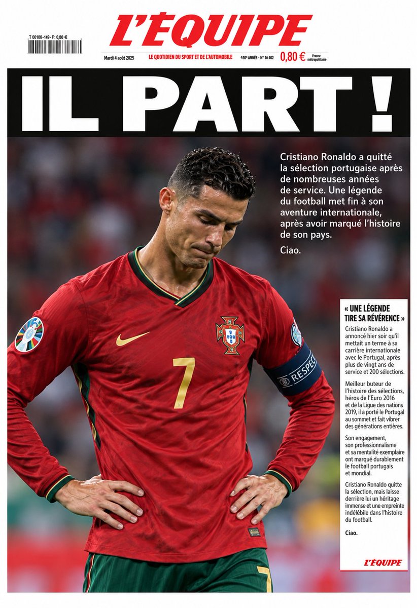 DragonBoul3's tweet photo. Enfin... 🎉🎉🥳🥳
#ronaldo #portugal https://t.co/oSxhSJb5KK