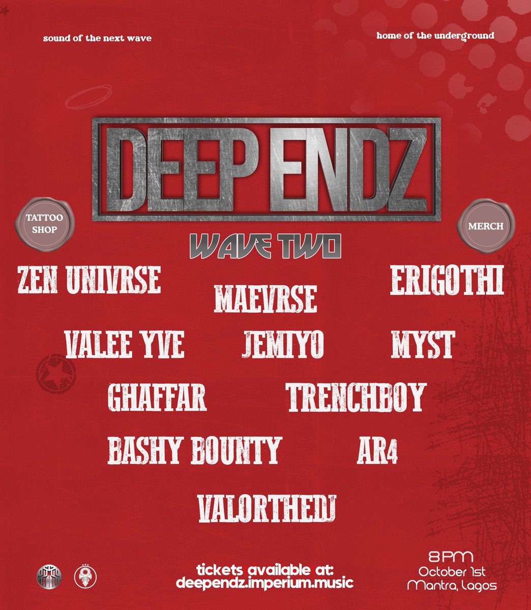 FLYGODRADIO's tweet photo. DEEP ENDZ 

TOMORROW 

FROM THE LINEUP ALONE, YOU JUST GOTTA BE THERE https://t.co/B6HoGagcKZ