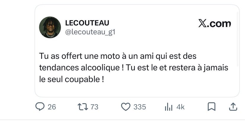 Millionboy191x's tweet photo. C’est mieux tu vas continuer les études #Couteau parce que t’es nul même la grammaire n’est pas fier de toi 👏🏻…. Pour ton info on écrit tu es , pas tu est vieux tchaipo la https://t.co/IFxCnoQHW4