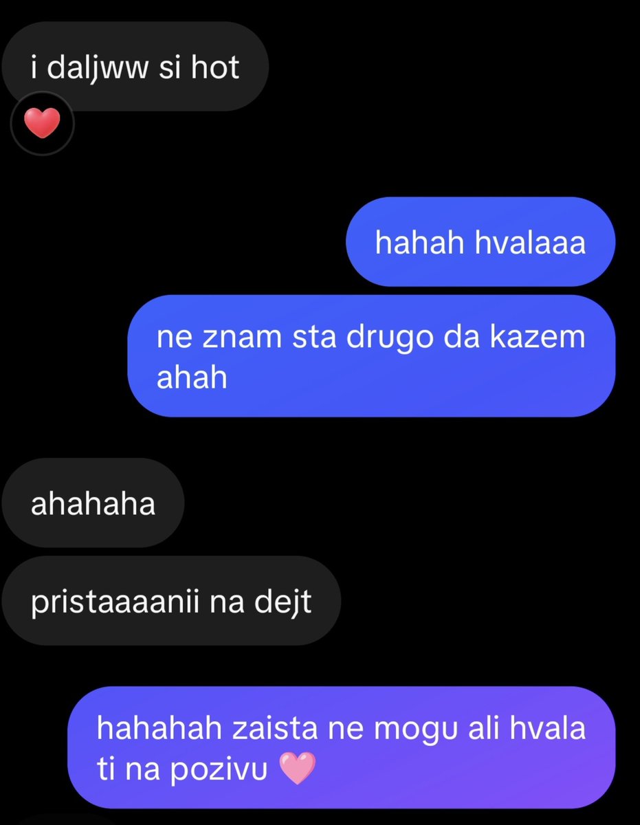rebell_flower_'s tweet photo. lik se javlja sa vremena na vreme i ovo je nasa konverzacuja svaki put hahah volim kulturne momke https://t.co/guEZryxbPc