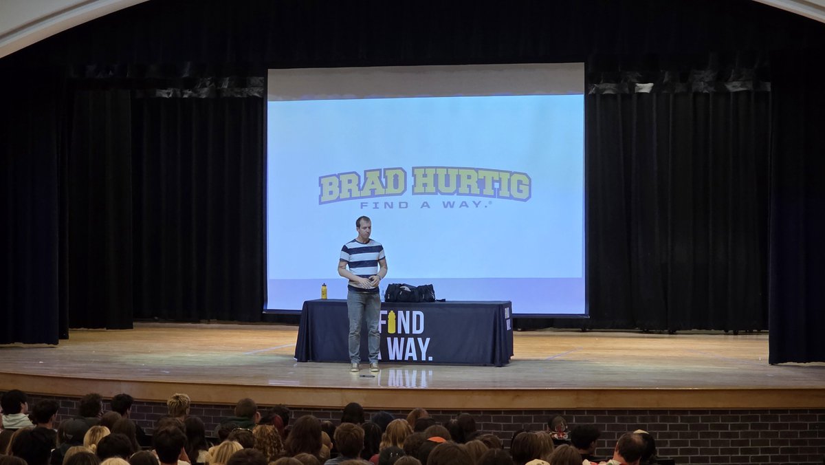 TheBradHurtig's tweet photo. I got to travel into the beautiful state of North Carolina speaking at Ashe County HS. You all asked a lot of great questions!
#FindAWay
#schoolassembly
#motivationalspeaking
#motivation
#inspiration https://t.co/lNbV9dg6Mm