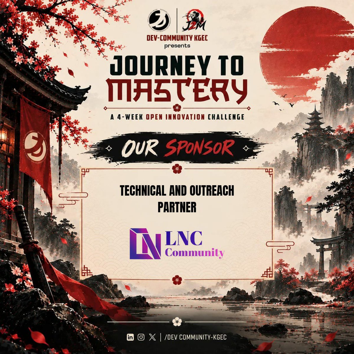 DC_KGEC's tweet photo. Announcing the sponsors for Journey to Mastery

Silver Sponsors: @osenofficial • @studio1 • @riverscre8
Technical &amp; Outreach Partner: @LNC_Community
Community Partner: @c0de_dev_comm

Thanks for supporting the builders, ideas, and everything we’re putting together. https://t.co/l2Oe4PtRKV