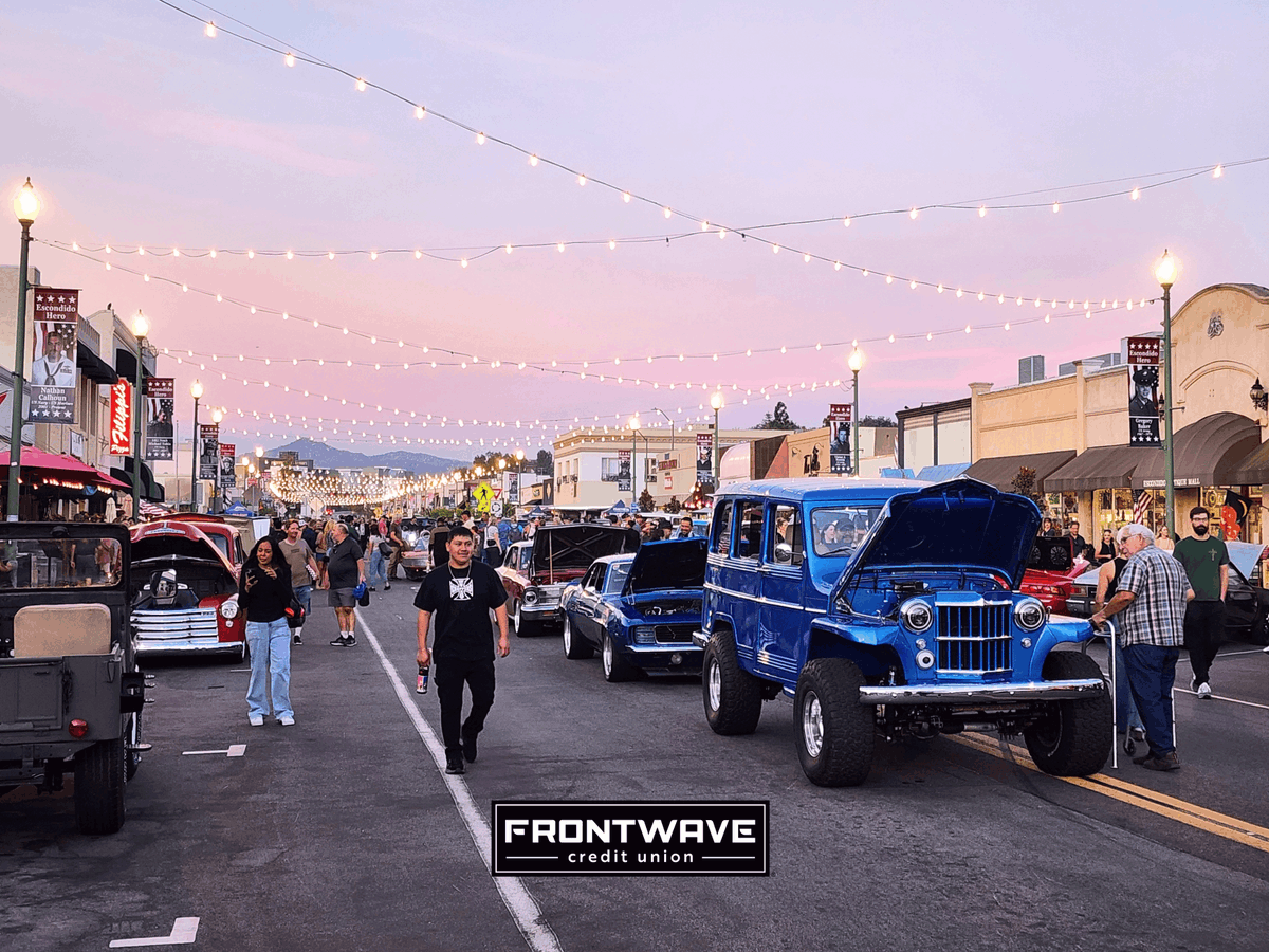 FrontwaveCU's tweet photo. Another Cruisin’ Grand in the books! 🚘😎

We always have a great time hanging out, checking out the classics and connecting with the Escondido community. If you’re there, cruise on by our booth and say hello! https://t.co/uxvNLIBdAn