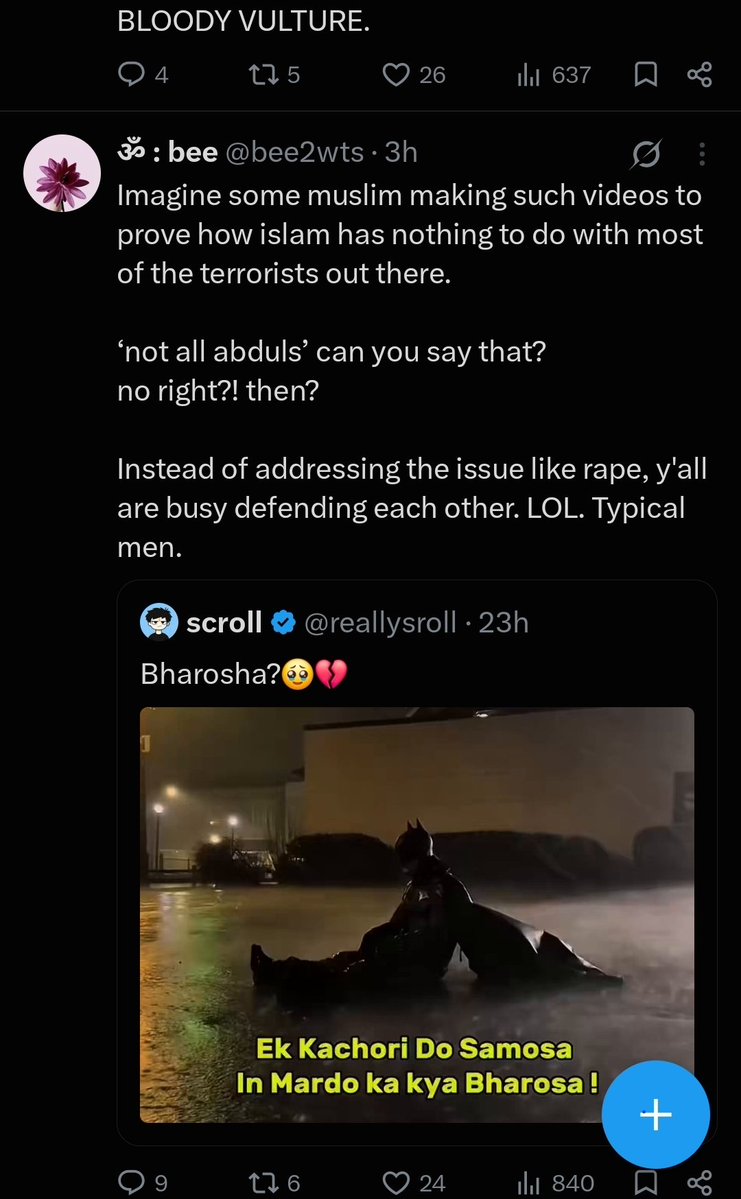 One_Vs_4LL's tweet photo. @palpalyehharpal @carat2002stay Lijiye guilt trap aur false equivalence kar rhi thi https://t.co/K634tIAziI