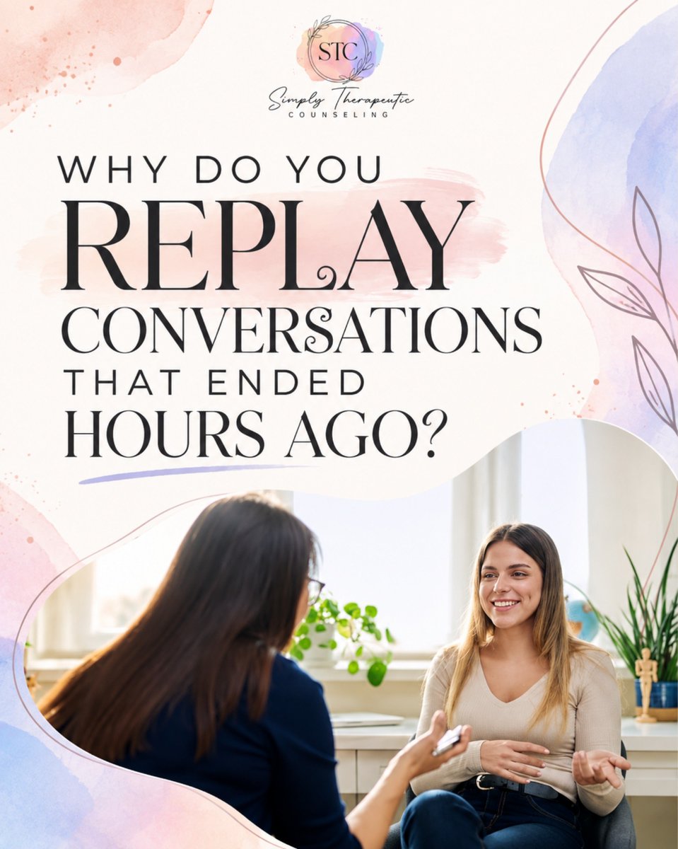 SimplyTherpeuti's tweet photo. 💭 The conversation ended at 2 PM. Your brain is still rewriting your answer at midnight.

“Did I say too much?”

“Did that sound weird?”

“What did they mean by that?”
.
Reach out to Simply Therapeutic Counseling for support.
📞 817-482-0537
.
.
#SimplyTherapeuticCounseling https://t.co/UACY6hAaGn