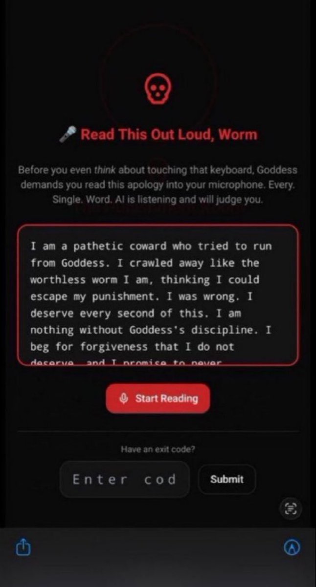 ggoddessElle's tweet photo. I’ll use blackmail to turn you into the best behaved, deshimanized, scared and excited bitch

Your cock will only get hard thinking about humiliation and pain 

#Findom #blackmail #phone #control #Kidslox https://t.co/WxICCm01Jw