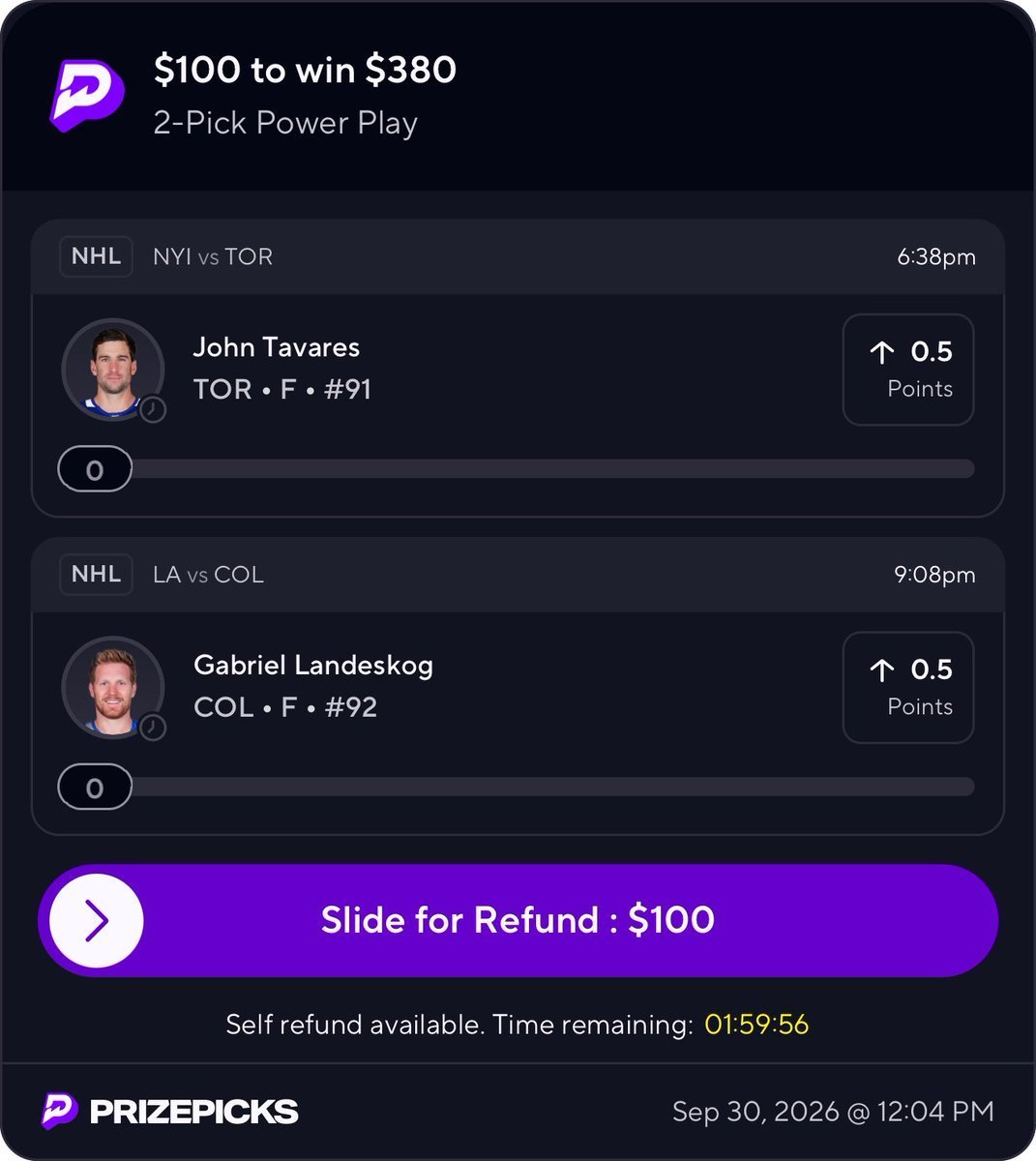 WillWingart6dk's tweet photo. 🏒🔥 NHL 2-PIECE IS LOCKED IN!

💰 40% PAYOUT BOOST IS LIVE 🚀

🥅 TWO LEGS. BOOSTED VALUE. ONE TICKET.
LET’S CASH THIS ONE! 💸🔥

@Playbook

#NHL #NHLBetting #SportsBetting https://t.co/HEypduRYLn