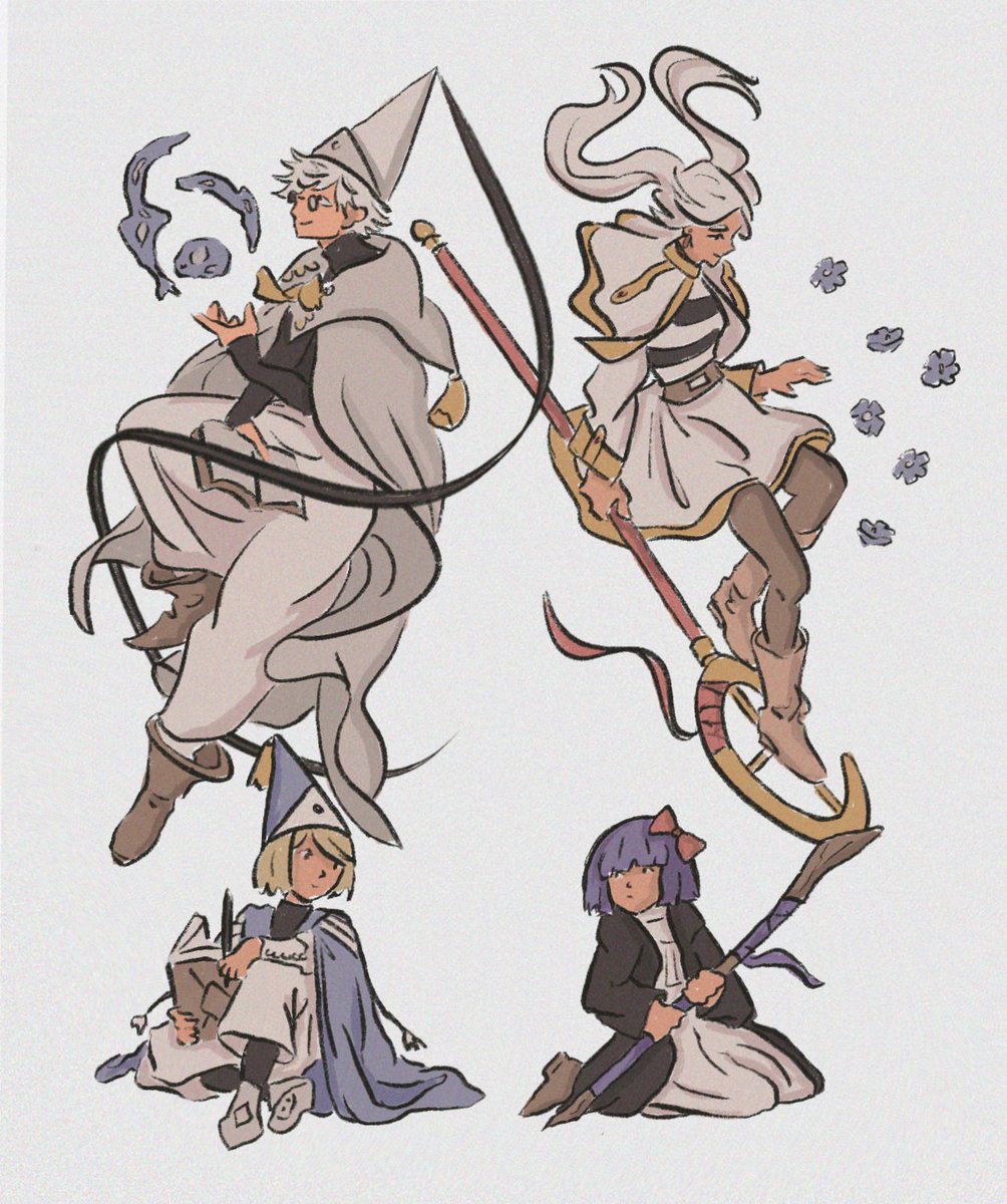 purplefrogggg's tweet photo. let’s adopt little magical girls with bobs with mama #witchhatatelier #frieren https://t.co/jWOVWH0xfU