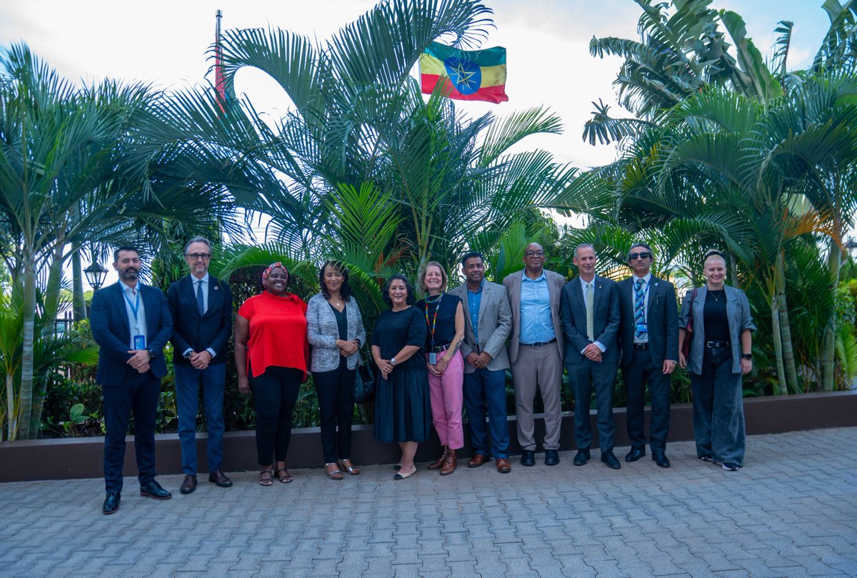 UNOPSSouthSudan's tweet photo. Leadership transition at #UNOPS: Incoming ##HAMCO Director Giuseppe Mancinelli and outgoing Director Worknesh Mekonnen visited #SouthSudan, meeting #UN agency heads, staff, and touring the World Bank-funded Ministry of Gender headquarters Office construction site in Juba.
#ssox https://t.co/NXEK3ogZdp