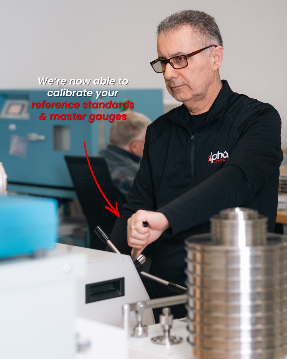 Alpha_Controls's tweet photo. Under The Scope: Pressure Calibration 📈

New dead weight tester, uncertainties now as low as ±0.006%. We can now calibrate reference standards for other labs too, a rare capability in Canada. 🇨🇦

We've got both covered. 🤝

ℹ️ Learn More: https://t.co/1FHjeheDYs

#AlphaControls https://t.co/4ZPRz4dvPI