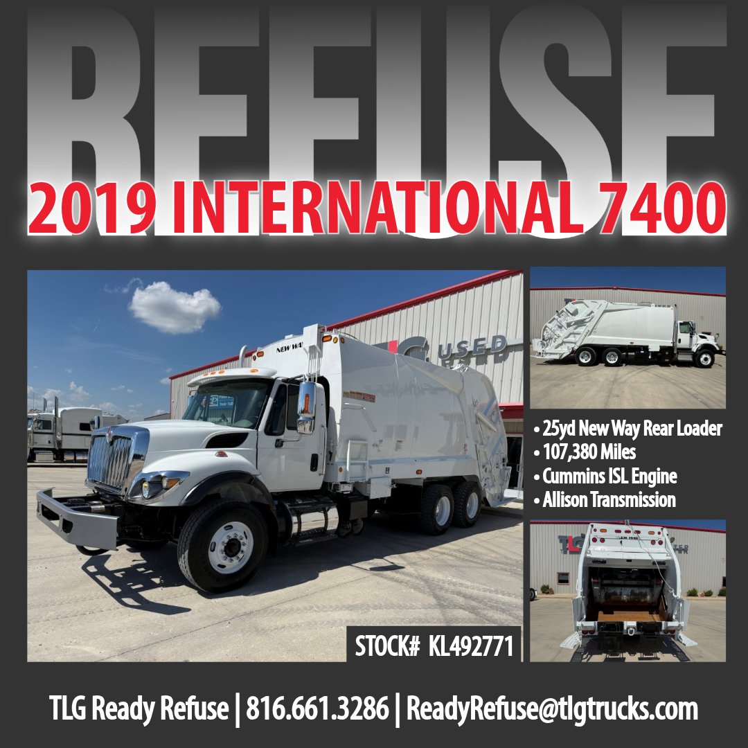 TLGPeterbilt's tweet photo. Explore our selection of used refuse trucks, featuring a range of makes and body styles to help you find the right fit for your operation. Priced to move! Financing is available.

Shop Used Refuse Trucks: https://t.co/v2pccQyRQC
Call: 866.318.1737
Text: 417.414.6020 https://t.co/rsiccJaju2