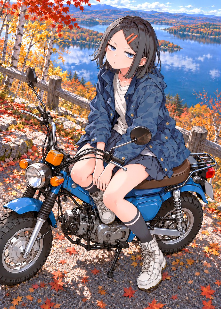 gufutokuku999's tweet photo. 『原付女子物語』
ミニバイクと秋の道東 https://t.co/DsK6MmSyzL