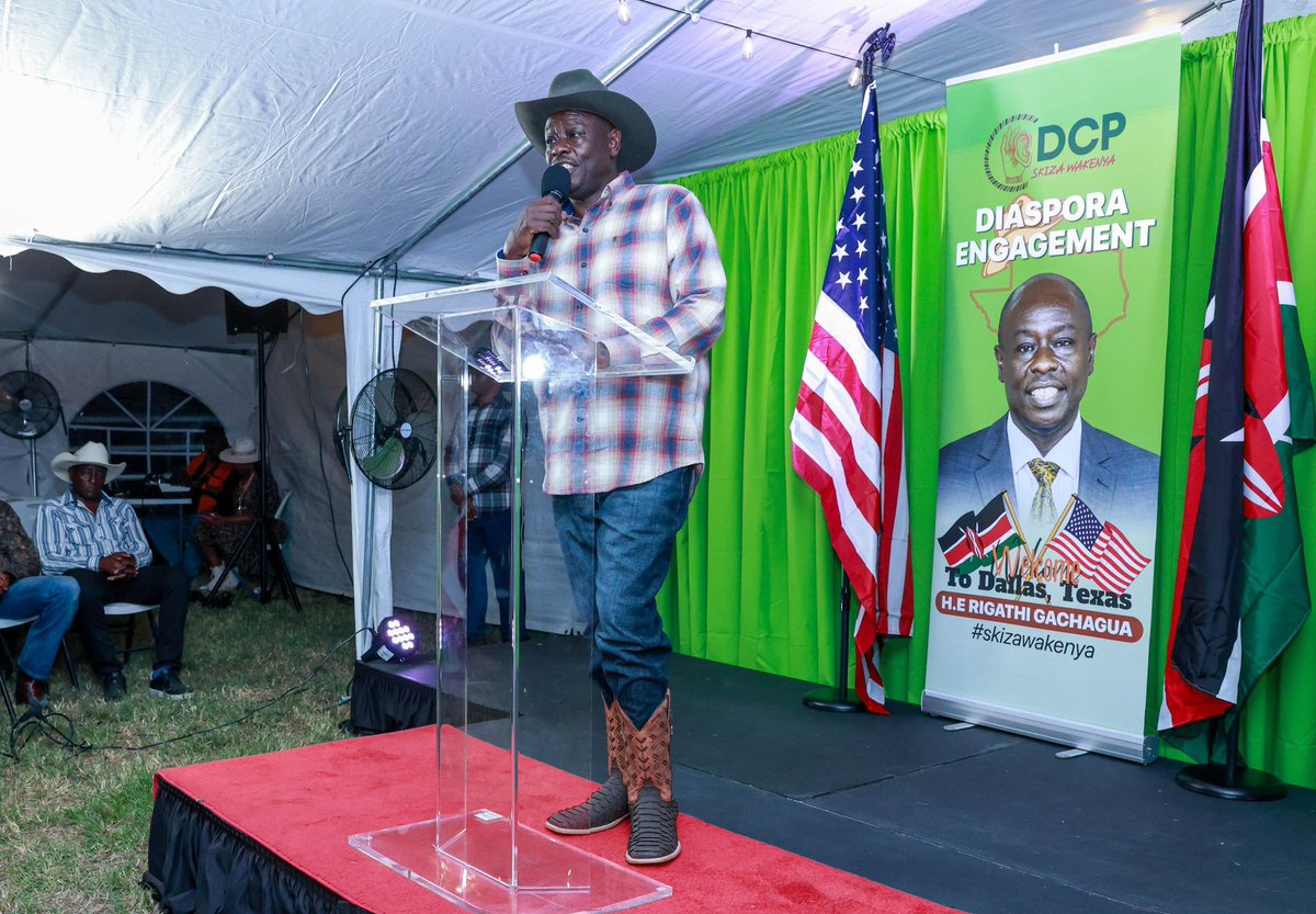 MuchiriSapery's tweet photo. Sharp guys know Ruto told Gachagua to stay away until Dangote's business is done.

We can not have him verbally diarrhea all over a multi Trillion dollar project.

He will come back when we are done. https://t.co/272JLJf21t