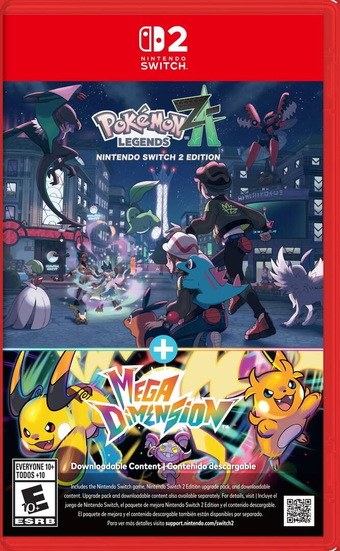 Wario64's tweet photo. Pokémon Legends: Z-A – Nintendo Switch 2 Edition + Mega Dimension (Switch 2E) up for preorder at Best Buy ($99.99) https://t.co/Nodzt7NFav #ad 

Switch 1 + 2 + DLC on cart https://t.co/TK1Z76q7jo
