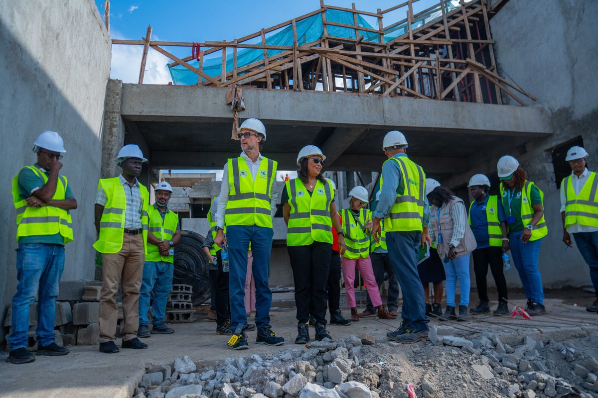 UNOPSSouthSudan's tweet photo. Leadership transition at #UNOPS: Incoming ##HAMCO Director Giuseppe Mancinelli and outgoing Director Worknesh Mekonnen visited #SouthSudan, meeting #UN agency heads, staff, and touring the World Bank-funded Ministry of Gender headquarters Office construction site in Juba.
#ssox https://t.co/NXEK3ogZdp
