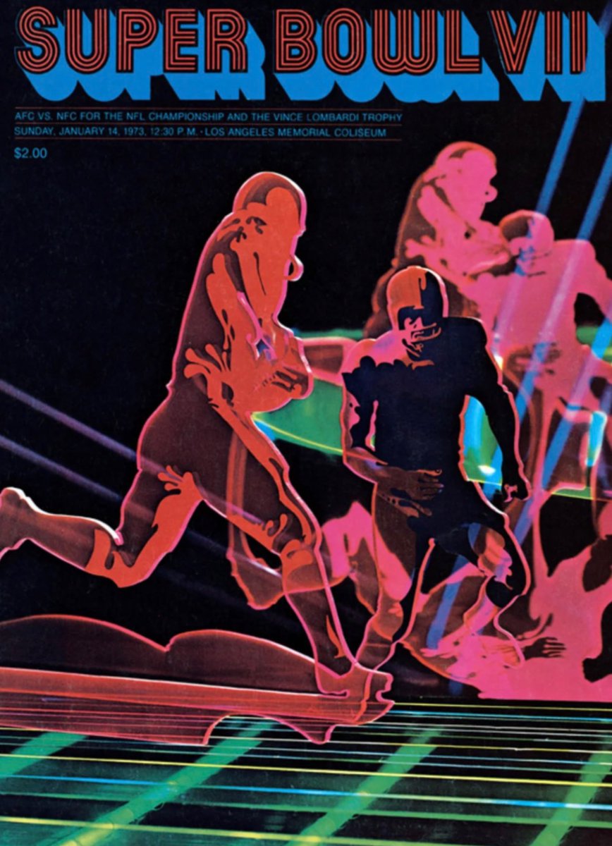luusssso's tweet photo. Super Bowl program design used to really be an art form https://t.co/7cPnnAGXjo