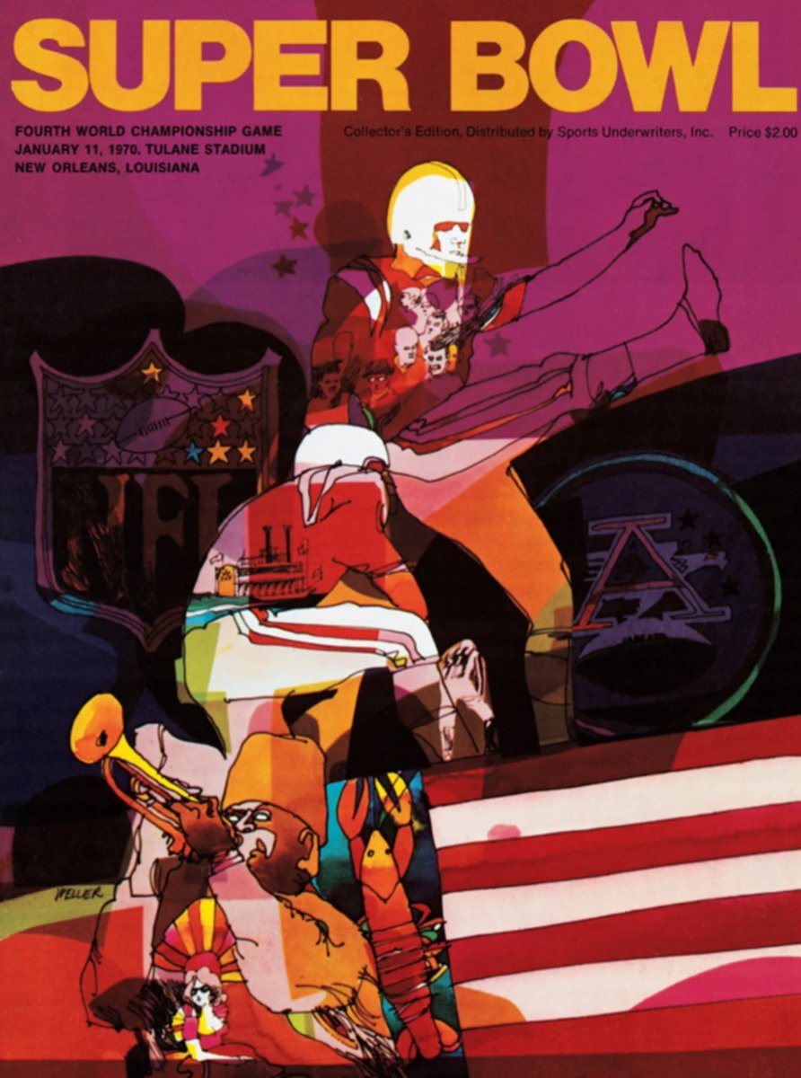 luusssso's tweet photo. Super Bowl program design used to really be an art form https://t.co/7cPnnAGXjo