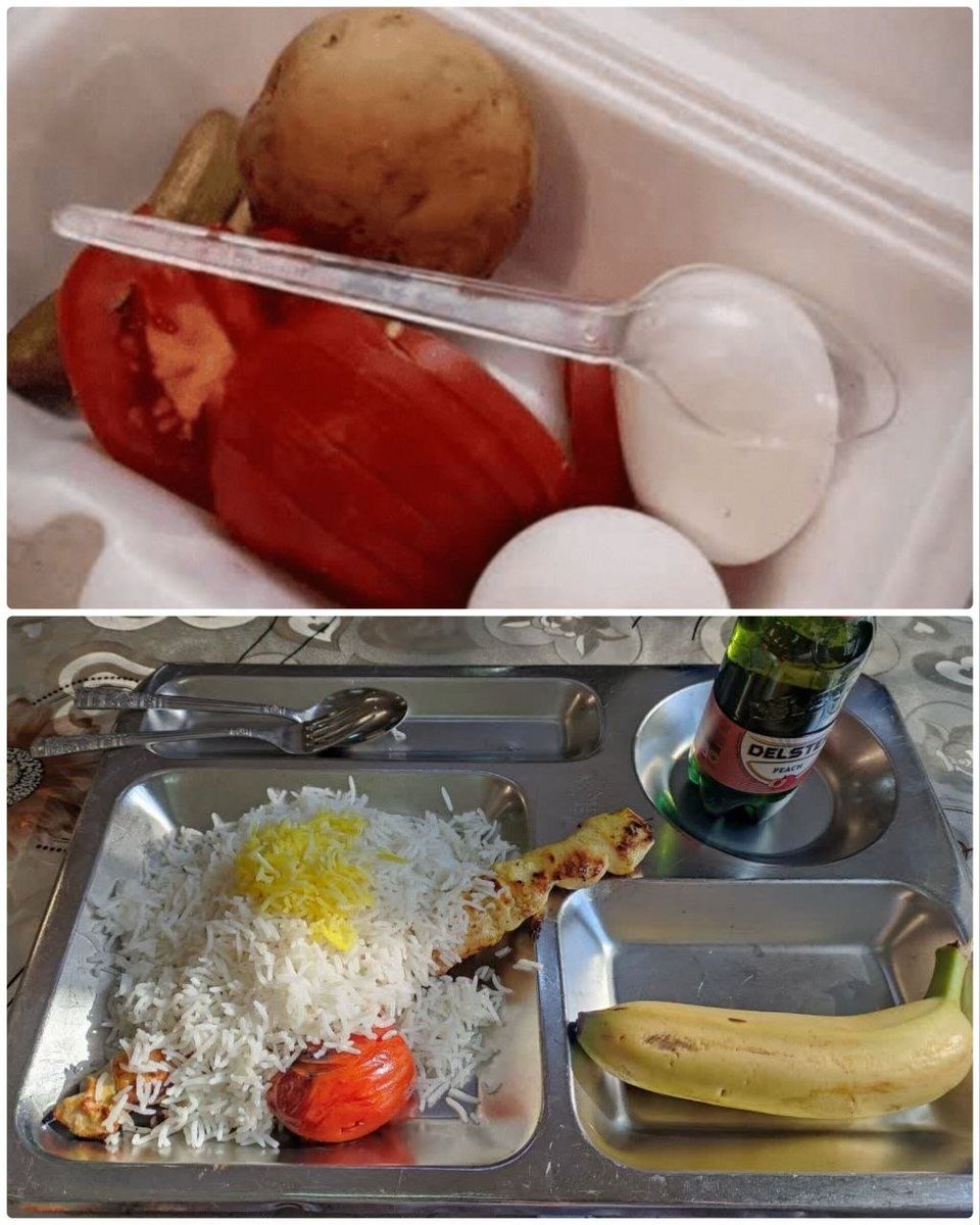 sedmahdii's tweet photo. زمونه عجیبی شده 
نیروهای هوافضای سپاه تو شرایط جنگی زیر بمب و موشک تخم مرغ و سیب زمینی آب‌پز می خورن 
بعد دانشجو ۳۵ هزار تومن میده مرغ و دلستر و موز می خوره فحشش رو هم به نظام میده https://t.co/8YYWvovTn9