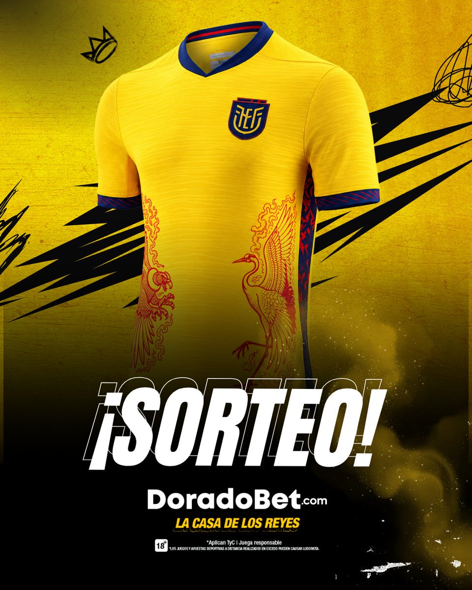 MrOFFSIDER's tweet photo. ¡A VER! ¡PÓNGANSE PILAS! 🇪🇨

La Tricolor sacó camiseta edición especial y tenemos unita para sortear gracias a #LaCasaDeLosReyes👑 

¿Qué hay que hacer?  ¡Fácil!  

✅Sigue a @DoradoBetEcu
✅Sigue a @MrOFFSIDER 
✅Dale RT a este post

* Sorteo el lunes a las 19h00 https://t.co/3LXPhQ0Ppk