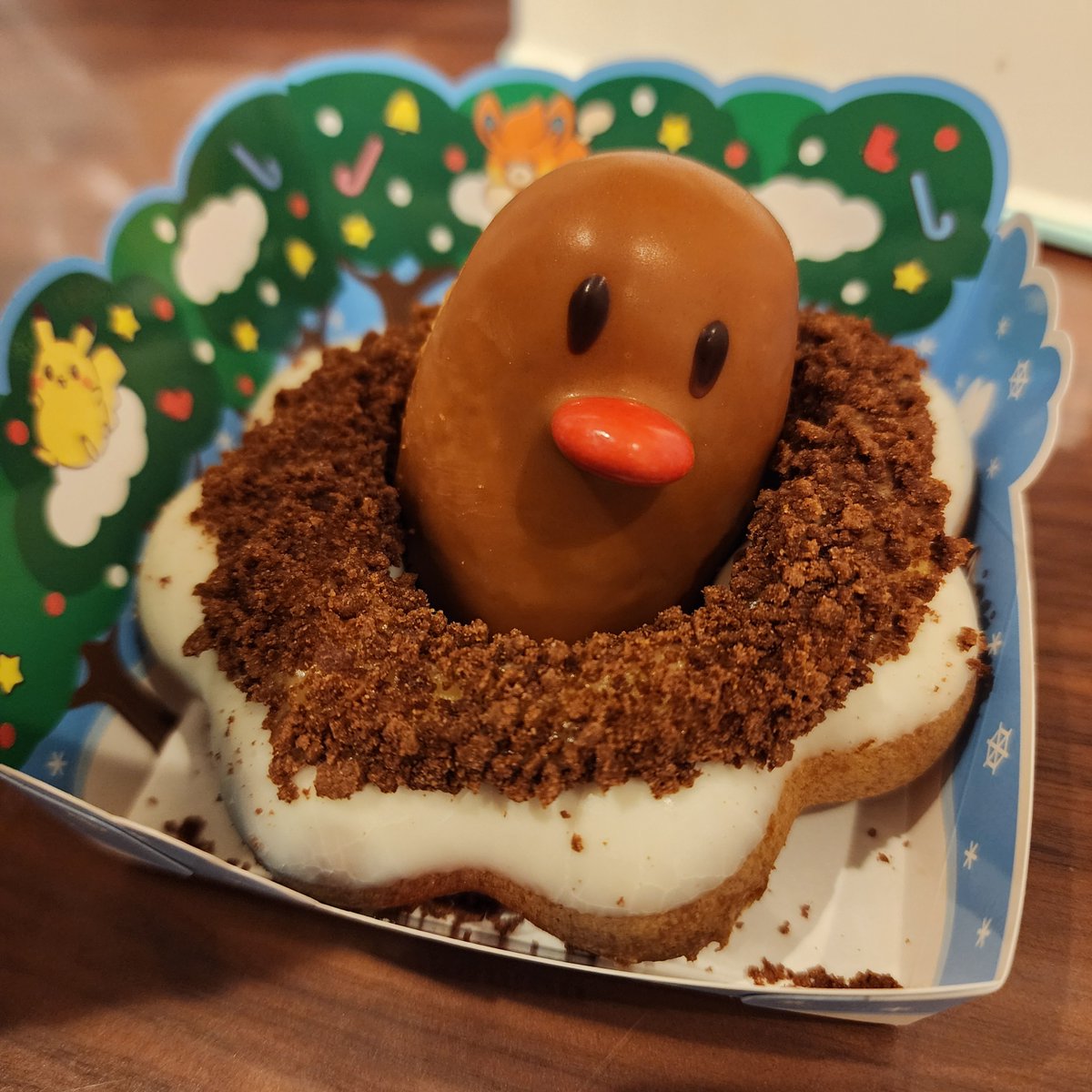 rb9SjxAGd5MPCj6's tweet photo. #ディグダ #Pokémon #ポケモン #ポンデディグダ #ミスタードーナツ #donut #ミスド #きゃわいいね #頭からかぶりついて食べてやったのさ #ポケカ https://t.co/1Qveb4vi2z